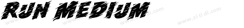 Run Medium字体转换